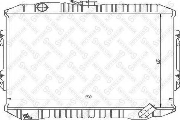 STELLOX 1025951SX Радіатор, охолодження двигуна