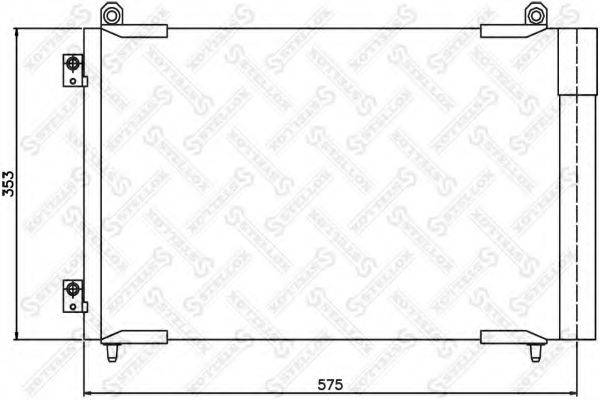 STELLOX 1045498SX Конденсатор, кондиціонер