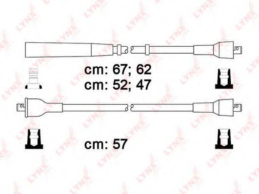 LYNXAUTO SPC7822 Комплект дротів запалювання