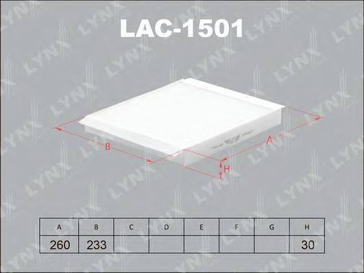 LYNXAUTO LAC1501 Фільтр, повітря у внутрішньому просторі