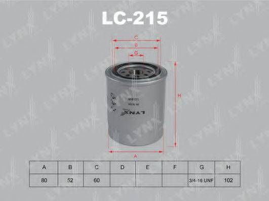 LYNXAUTO LC215 Масляний фільтр