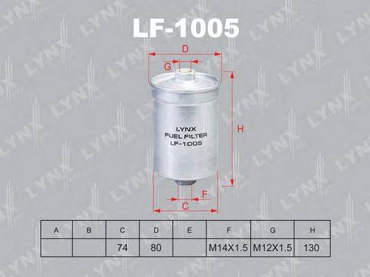 LYNXAUTO LF1005 Паливний фільтр