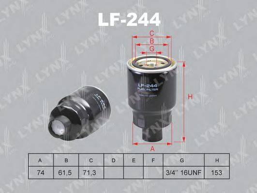 LYNXAUTO LF244 Паливний фільтр