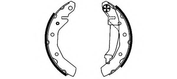 HELLA PAGID 8DB355002561 Комплект гальмівних колодок