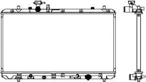 SAKURA AUTOMOTIVE 34318503 Радіатор, охолодження двигуна