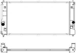 SAKURA AUTOMOTIVE 34611030 Радіатор, охолодження двигуна
