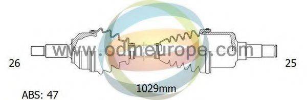 ODM-MULTIPARTS 18222071 Приводний вал