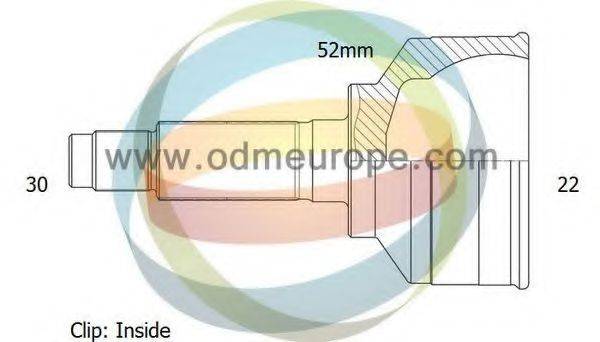 ODM-MULTIPARTS 12070958 Шарнірний комплект, приводний вал