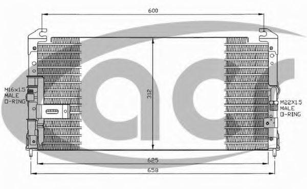 ACR 300072 Конденсатор, кондиціонер