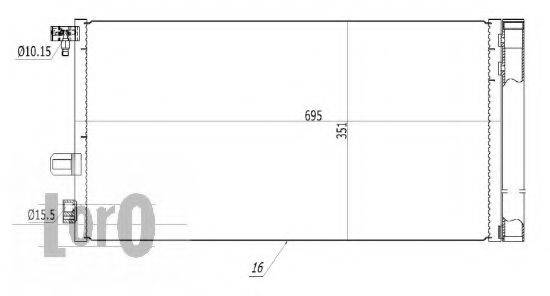 LORO 0420160036 Конденсатор, кондиціонер