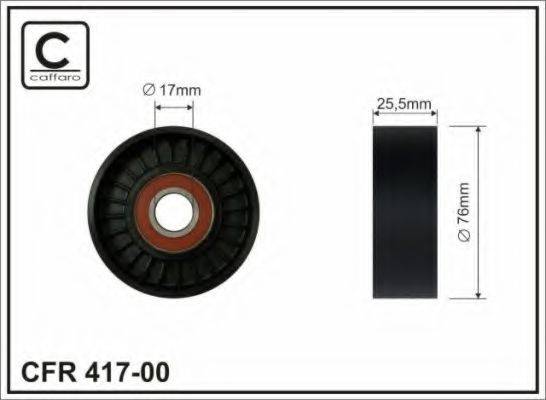 CAFFARO 41700 Натяжний ролик, полікліновий ремінь
