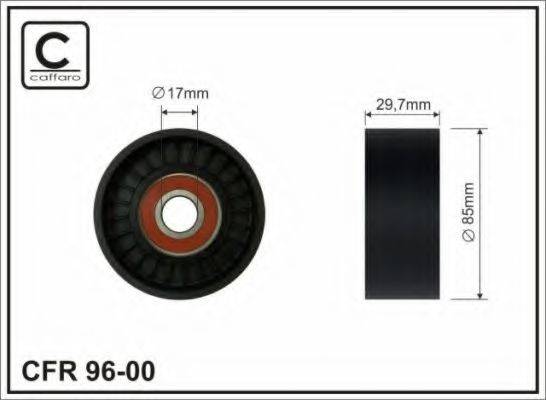 CAFFARO 9600 Паразитний / провідний ролик, полікліновий ремінь