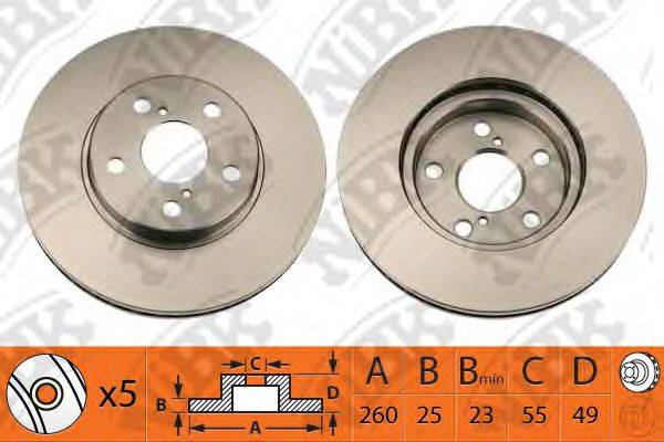 NIBK RN1111 гальмівний диск