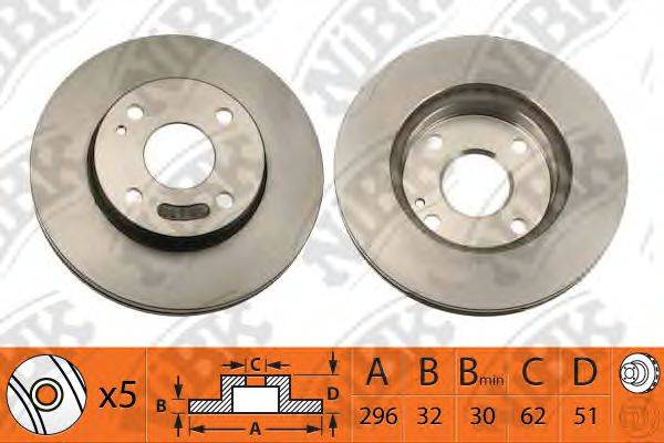 NIBK RN1536DL гальмівний диск