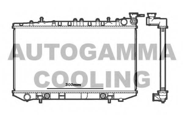 AUTOGAMMA 100632 Радіатор, охолодження двигуна