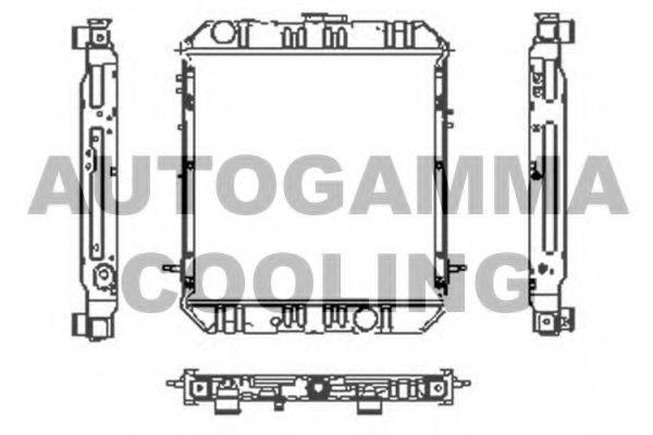 AUTOGAMMA 102925 Радіатор, охолодження двигуна