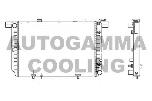 AUTOGAMMA 107042 Радіатор, охолодження двигуна