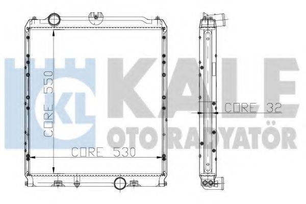 KALE OTO RADYATOR 122200 Радіатор, охолодження двигуна