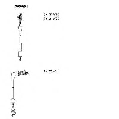 BREMI 300594 Комплект дротів запалювання