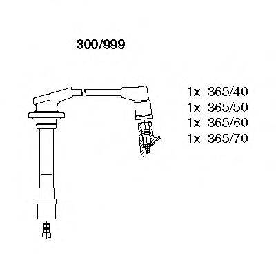 BREMI 300999 Комплект дротів запалювання