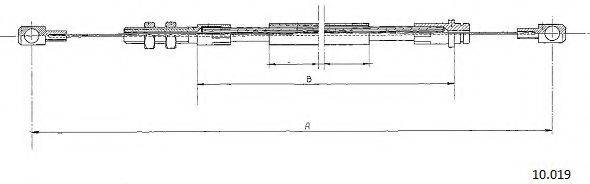 CABOR 10019 Тросик газу