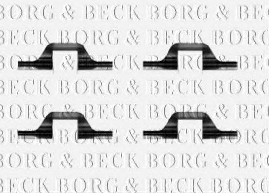 BORG & BECK BBK1392 Комплектуючі, колодки дискового гальма