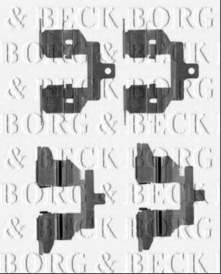 BORG & BECK BBK1542 Комплектуючі, колодки дискового гальма