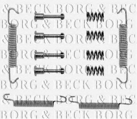 BORG & BECK BBK6007 Комплектуючі, колодки дискового гальма