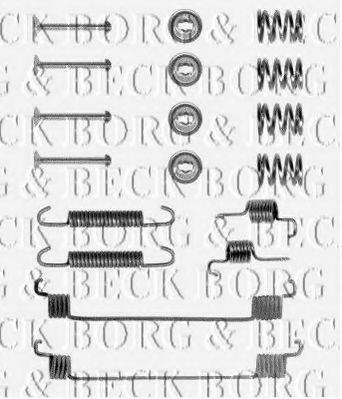 BORG & BECK BBK6048 Комплектуючі, колодки дискового гальма