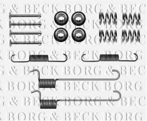 BORG & BECK BBK6162 Комплектуючі, колодки дискового гальма