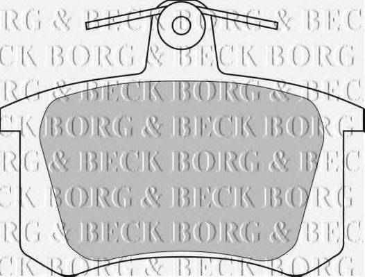 BORG & BECK BBP1628 Комплект гальмівних колодок, дискове гальмо