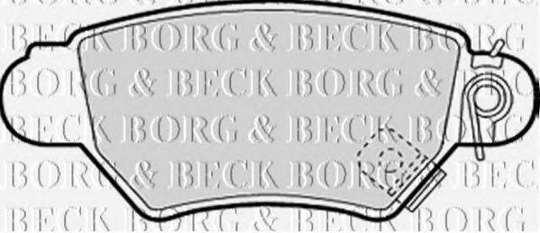 BORG & BECK BBP1688 Комплект гальмівних колодок, дискове гальмо
