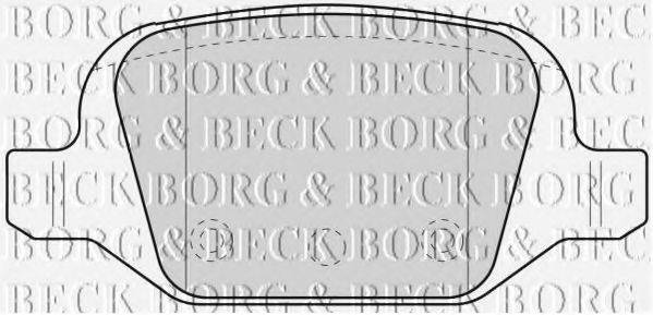 BORG & BECK BBP1775 Комплект гальмівних колодок, дискове гальмо