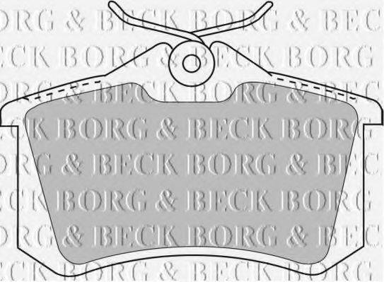 BORG & BECK BBP1778 Комплект гальмівних колодок, дискове гальмо