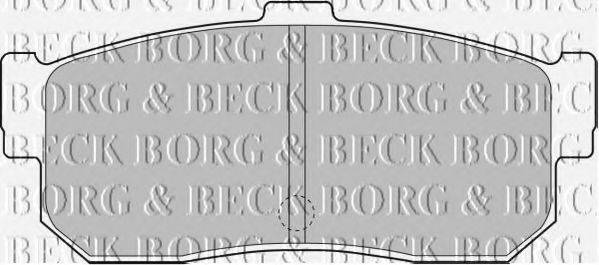 BORG & BECK BBP1834 Комплект гальмівних колодок, дискове гальмо