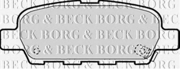 BORG & BECK BBP1839 Комплект гальмівних колодок, дискове гальмо