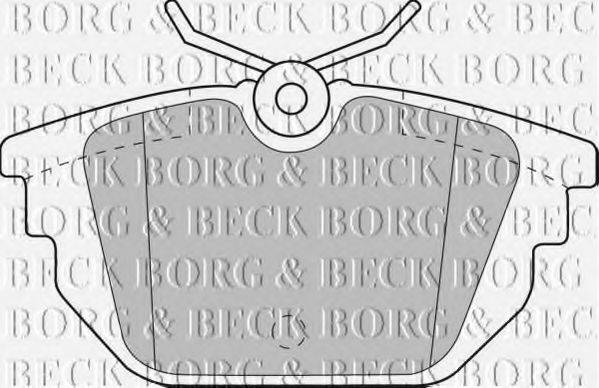 BORG & BECK BBP1867 Комплект гальмівних колодок, дискове гальмо