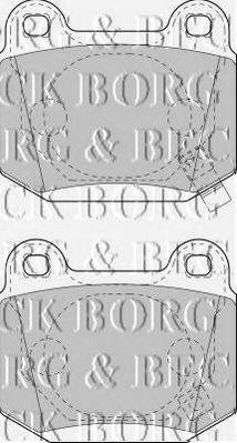 BORG & BECK BBP1907 Комплект гальмівних колодок, дискове гальмо