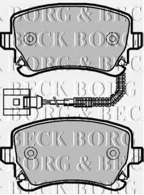 BORG & BECK BBP1939 Комплект гальмівних колодок, дискове гальмо