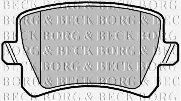 BORG & BECK BBP2044 Комплект гальмівних колодок, дискове гальмо