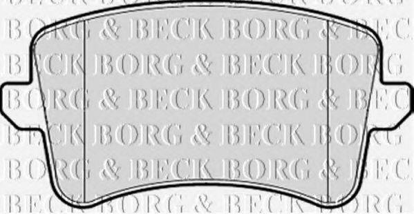 BORG & BECK BBP2055 Комплект гальмівних колодок, дискове гальмо