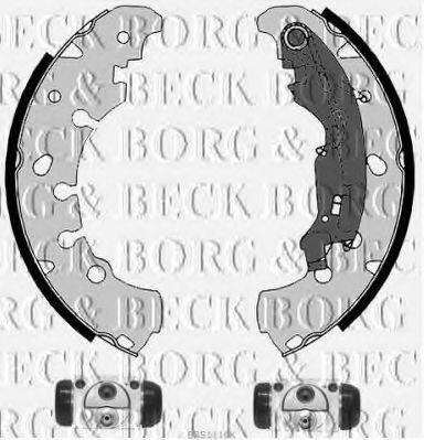 BORG & BECK BBS1116K Комплект гальмівних колодок