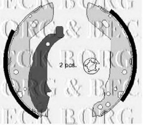 BORG & BECK BBS6240 Комплект гальмівних колодок