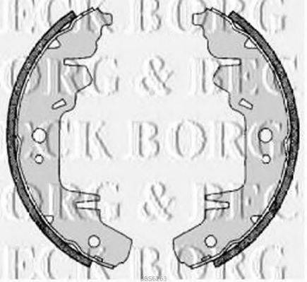 BORG & BECK BBS6263 Комплект гальмівних колодок