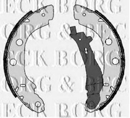 BORG & BECK BBS6286 Комплект гальмівних колодок