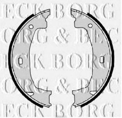 BORG & BECK BBS6315 Комплект гальмівних колодок