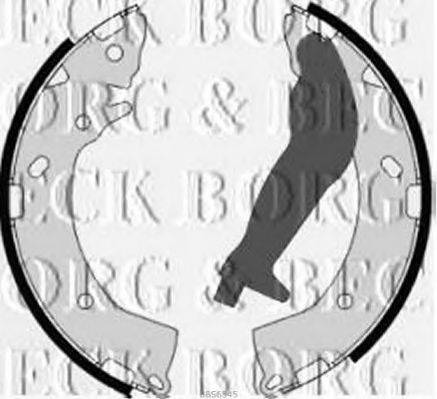 BORG & BECK BBS6345 Комплект гальмівних колодок
