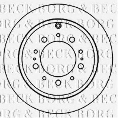 BORG & BECK BBD5834S гальмівний диск