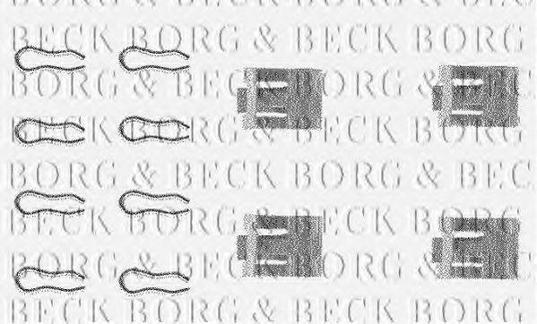 BORG & BECK BBK1001 Комплектуючі, колодки дискового гальма