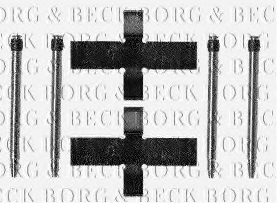 BORG & BECK BBK1007 Комплектуючі, колодки дискового гальма